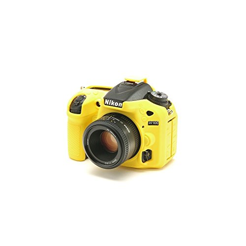 easyCover - Silikon Kameratasche - Schutz für Ihre Kamera - Nikon D7100/D7200 - Gelb von easyCover