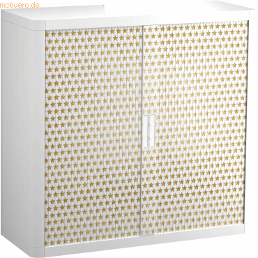 easyOffice Rollladenschrank easyoffice BxTxH 86x37,5x104cm Goldene Ste von easyOffice