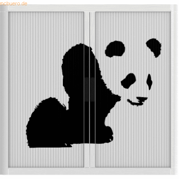 easyOffice Rollladenschrank easyoffice BxTxH 86x37,5x104cm Panda von easyOffice