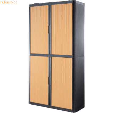 easyOffice Rollladenschrank easyoffice BxTxH 86x37,5x204cm anthrazit/b von easyOffice