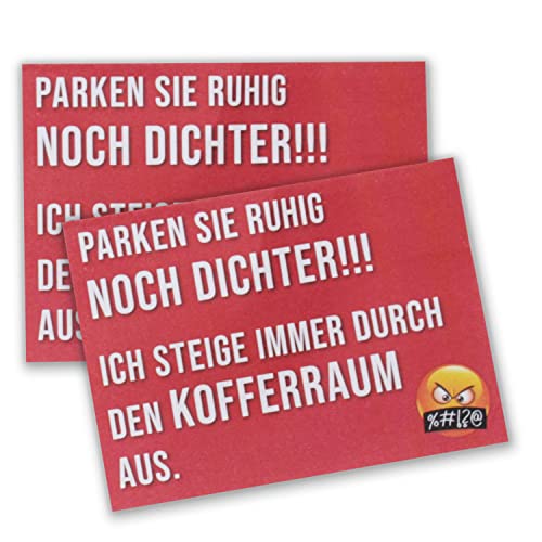 easydruck24de 2 Klebezettel Parksünder - Parken Sie ruhig noch dichter - DIN A7 in rot I 50 Blatt pro Block I kfz677 easydruck24de 2 Klebezettel Parksünder - Parken Sie ruhig noch dichter - DIN A7 in rot I 50 Blatt pro Block I kfz677 von easydruck24de