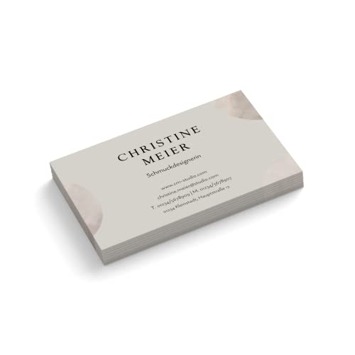 Visitenkarten | 350 g Qualitätsdruck | 1-seitig | Text sofort anpassen | 85 x 55 mm | sofort gestalten | Design Moon | hochwertig (50 Stück) von easyprint