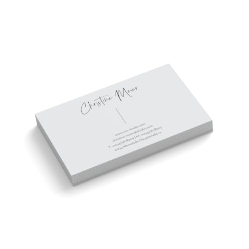 Visitenkarten personalisieren | Fotograf | 1-seitig | Text + Farbe sofort anpassen | 85 x 55 mm | hochwertig | 350 g Qualitätsdruck (Weiß, 100 Stück) von easyprint