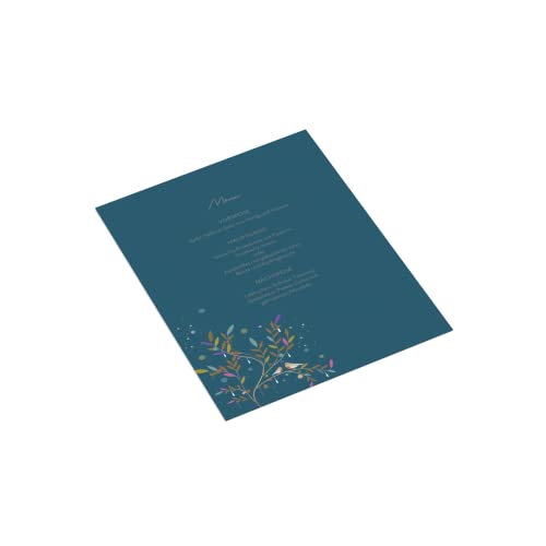 easyprint Menükarten drucken lassen - Design Bird - DIN A5-1-seitig - Stückzahl wählbar - personalisiert - online anpassen (50 Stück) von easyprint