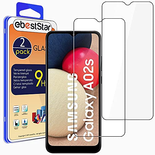 ebestStar - {2 Stück) Panzer Schutz Glas für Samsung Galaxy A02S A025F A03S, 3D Displayschutz, 9H gehärte Glas, Abgerundete, Blasenfrei von ebestStar