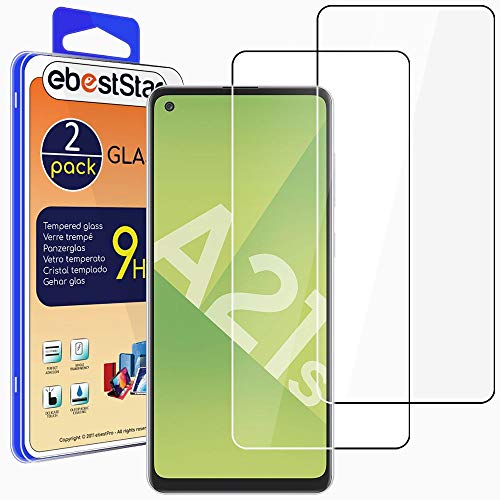 ebestStar - {2 Stück) Panzer Schutz Glas für Samsung Galaxy A21S, 3D Displayschutz, 9H gehärte Glas, Abgerundete, Blasenfrei von ebestStar