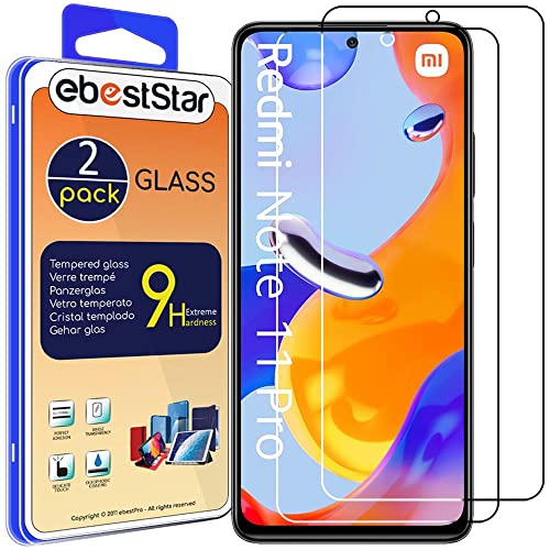 ebestStar - {2 Stück) Panzer Schutz Glas für Xiaomi Redmi Note 11 Pro Note 11 Pro 5G, 3D Displayschutz, 9H gehärte Glas, Abgerundete, Blasenfrei von ebestStar