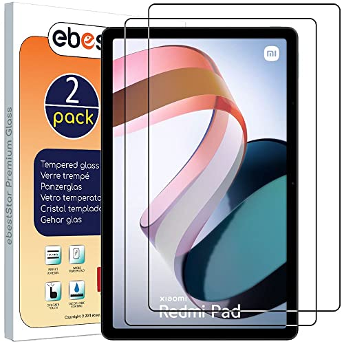 ebestStar - {2 Stück) Panzer Schutz Glas für Xiaomi Redmi Pad, 3D Displayschutz, 9H gehärte Glas, Abgerundete, Blasenfrei von ebestStar