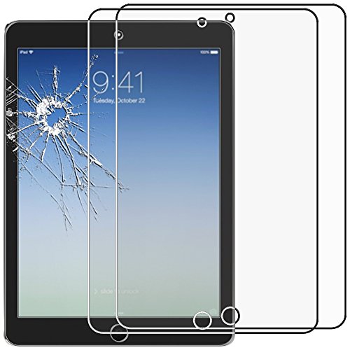 ebestStar - {2 Stück) Panzer Schutz Glas für iPad 2018 iPad 9.7 2017, Air 1 2013, 3D Displayschutz, 9H gehärte Glas, Abgerundete, Blasenfrei von ebestStar