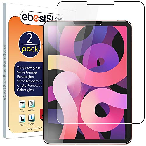 ebestStar - {2 Stück) Panzer Schutz Glas für iPad Air (2020) 10.9 iPad Air 4, 3D Displayschutz, 9H gehärte Glas, Abgerundete, Blasenfrei von ebestStar