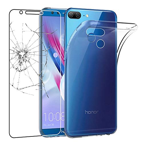 ebestStar - Hülle für Huawei Honor 9 Lite, Silikon Handyhülle Cover, Klar TPU Schutzhülle, Slim Handy Case, Transparent + Panzer Schutz Glas von ebestStar