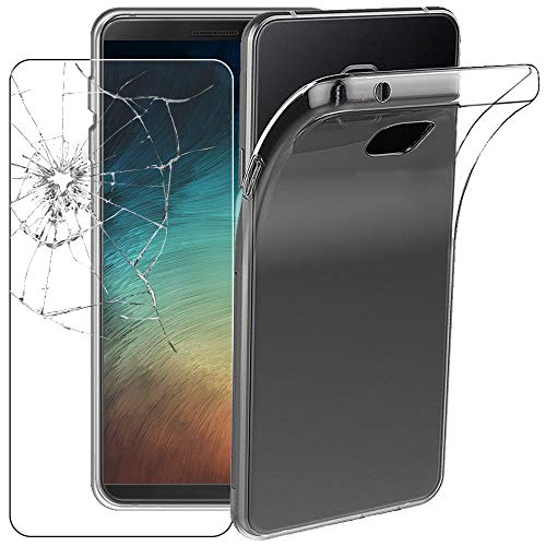 ebestStar - Hülle für Huawei P Smart Z, Silikon Handyhülle Cover, Klar TPU Schutzhülle, Slim Handy Case, Transparent + Panzer Schutz Glas von ebestStar