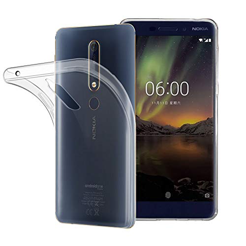 ebestStar - Hülle für Nokia Nokia 6 2018, Silikon Handyhülle Cover, Klar TPU Schutzhülle, Slim Handy Case, Transparent ebestStar - Hülle für Nokia Nokia 6 2018, Silikon Handyhülle Cover, Klar TPU Schutzhülle, Slim Handy Case, Transparent von ebestStar