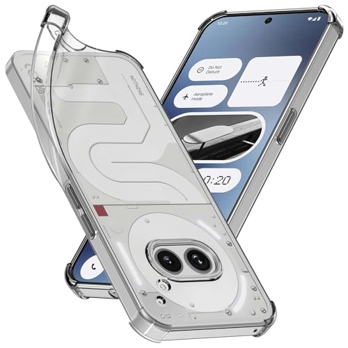 ebestStar - Hülle für Nothing Phone (2a), Silikon Handyhülle, Klar TPU Schutzhülle, verstärkten Rändern und Ecken, Transparent von ebestStar