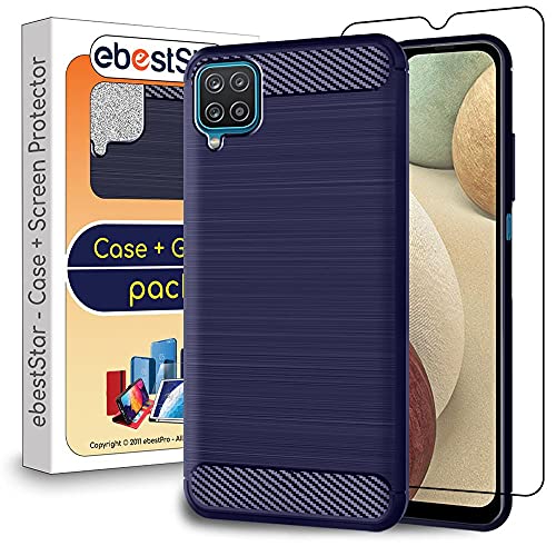 ebestStar - Hülle für Samsung Galaxy A12 SM-A125F, Silikon Handyhülle Cover, Carbon Fiber Texture Schutzhülle, Dunkelblau + Panzer Schutz Glas ebestStar - Hülle für Samsung Galaxy A12 SM-A125F, Silikon Handyhülle Cover, Carbon Fiber Texture Schutzhülle, Dunkelblau + Panzer Schutz Glas von ebestStar