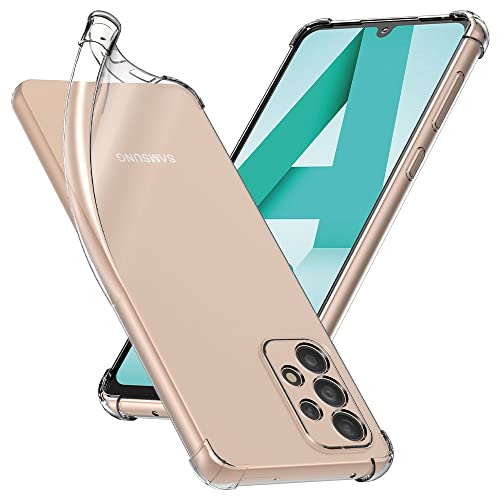 ebestStar - Hülle für Samsung Galaxy A33 5G SM-A336, Silikon Handyhülle, Klar TPU Schutzhülle, verstärkten Rändern und Ecken, Transparent von ebestStar