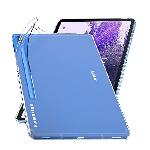 ebestStar - Hülle für Samsung Galaxy Tab S7 FE T730, 5G T736B, Silikon Handyhülle Cover, Klar TPU Schutzhülle, Slim Handy Case, Transparent von ebestStar