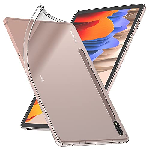 ebestStar - Hülle für Samsung Galaxy Tab S7 SM-T870, Silikon Handyhülle Cover, Klar TPU Schutzhülle, Slim Handy Case, Transparent von ebestStar