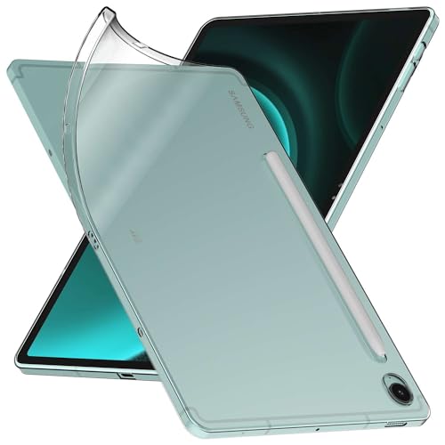 ebestStar - Hülle für Samsung Galaxy Tab S9 FE X510N, 5G X516B, Silikon Handyhülle Cover, Klar TPU Schutzhülle, Slim Handy Case, Transparent von ebestStar