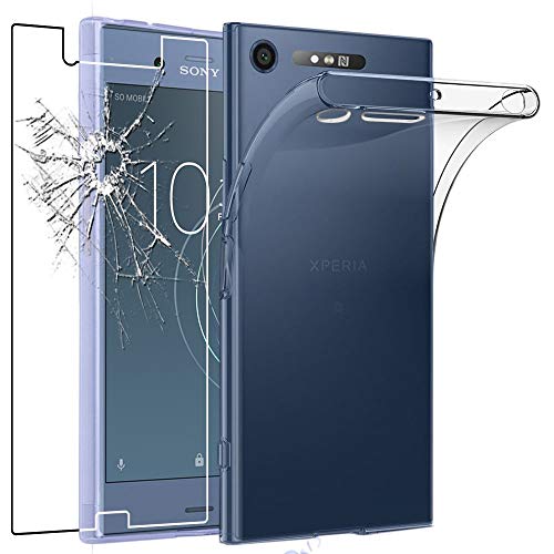 ebestStar - Hülle für Sony Xperia XZ1 XZ1/Dual F8342, Silikon Handyhülle Cover, Klar TPU Schutzhülle, Slim Handy Case, Transparent + Panzer Schutz Glas ebestStar - Hülle für Sony Xperia XZ1 XZ1/Dual F8342, Silikon Handyhülle Cover, Klar TPU Schutzhülle, Slim Handy Case, Transparent + Panzer Schutz Glas von ebestStar