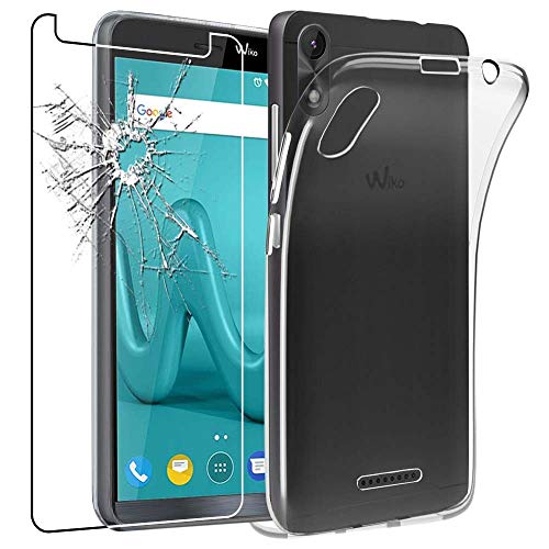 ebestStar - Hülle für Wiko Lenny 4 Plus, Silikon Handyhülle Cover, Klar TPU Schutzhülle, Slim Handy Case, Transparent + Panzer Schutz Glas von ebestStar