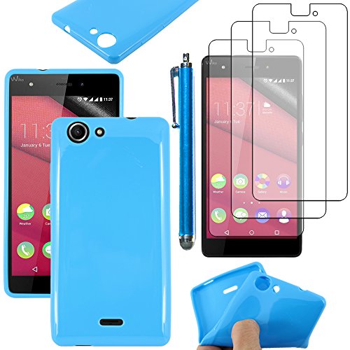 ebestStar - Hülle für Wiko Pulp 4G, Silikon Handyhülle Cover, TPU Schutzhülle, Slim Handy Case + Stift +3 Kunststofffolies, Blau ebestStar - Hülle für Wiko Pulp 4G, Silikon Handyhülle Cover, TPU Schutzhülle, Slim Handy Case + Stift +3 Kunststofffolies, Blau von ebestStar