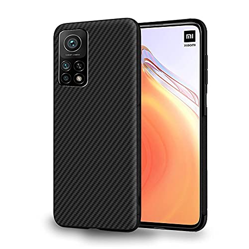 ebestStar - Hülle für Xiaomi Mi 10T 5G Mi 10T Pro 5G, Silikon Handyhülle Cover, Full Carbon Texture Schutzhülle, Schwarz von ebestStar