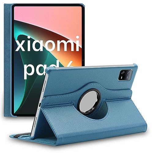 ebestStar - Hülle für Xiaomi Pad 6 Pad 6 Pro, Drehbar Schutzhülle, PU-Lederhülle, Rotierende Ständer Etui, Rotating Case Cover, Blau von ebestStar