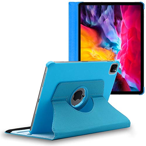 ebestStar - Hülle für iPad Air (2020) 10.9 iPad Air 4, Drehbar Schutzhülle, PU-Lederhülle, Rotierende Ständer Etui, Rotating Case Cover, Blau von ebestStar