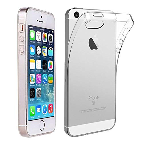 ebestStar - Hülle für iPhone SE iPhone 5 5S, Silikon Handyhülle Cover, Klar TPU Schutzhülle, Slim Handy Case, Transparent ebestStar - Hülle für iPhone SE iPhone 5 5S, Silikon Handyhülle Cover, Klar TPU Schutzhülle, Slim Handy Case, Transparent von ebestStar