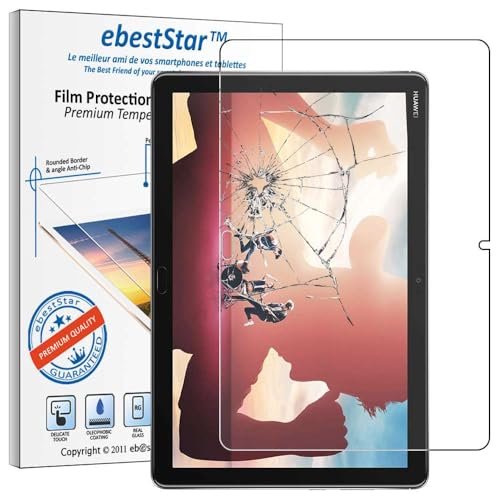 ebestStar - kompatibel mit Huawei MediaPad M5 Lite 10.1 Panzer Schutz Glas Tablet 10.1 Schutzfolie, 9H gehärte Schutzglas, HD Displayschutz, Ultrabeständig von ebestStar