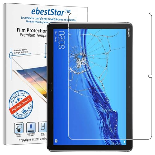 ebestStar - kompatibel mit Huawei MediaPad T5 10 Panzer Schutz Glas Tablet 10.1 Schutzfolie, 9H gehärte Schutzglas, HD Displayschutz, Ultrabeständig von ebestStar