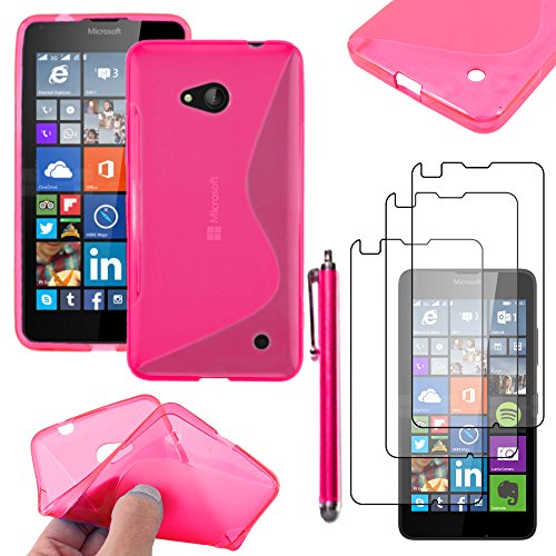 ebestStar - kompatibel mit Microsoft Lumia 640 Hülle 640 LTE Dual Flex Silikongel Handyhülle, Klar TPU Schutzhülle, S-line + Stift +3 Kunststofffolies, Pink ebestStar - kompatibel mit Microsoft Lumia 640 Hülle 640 LTE Dual Flex Silikongel Handyhülle, Klar TPU Schutzhülle, S-line + Stift +3 Kunststofffolies, Pink von ebestStar