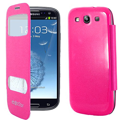 ebestStar - kompatibel mit Samsung Galaxy S3 Hülle i9300 i9305 View Case Handyhülle, Windows Schutzhülle Cover, Pink ebestStar - kompatibel mit Samsung Galaxy S3 Hülle i9300 i9305 View Case Handyhülle, Windows Schutzhülle Cover, Pink von ebestStar