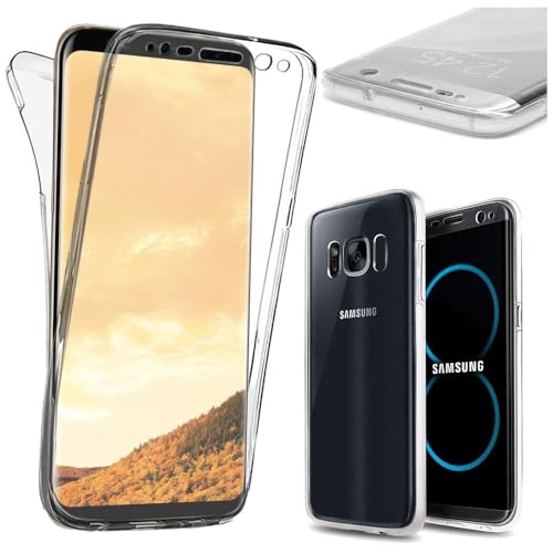 ebestStar - kompatibel mit Samsung Galaxy S8+ Hülle S8 Plus Integrales Silikongel Gehäuse Handyhülle Schutzhülle Full TPU Case Cover, Transparent [Phone: 159.5 x 73.4 x 8.1mm, 6.2''] von ebestStar