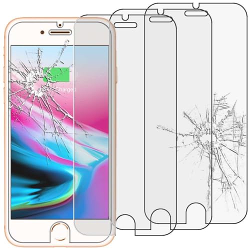 ebestStar - kompatibel mit iPhone 7 Plus Panzer Schutz Glas (x3 Stück) iPhone 8 Plus, iPhone 6 6S Plus Schutzfolie, 9H gehärte Schutzglas, HD Displayschutz, Ultrabeständig von ebestStar