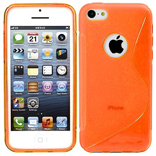 ebestStar - kompatibel mit iPhone SE Hülle iPhone 5 5S Flex Silikongel Handyhülle, Klar TPU Schutzhülle, S-line, Orange ebestStar - kompatibel mit iPhone SE Hülle iPhone 5 5S Flex Silikongel Handyhülle, Klar TPU Schutzhülle, S-line, Orange von ebestStar