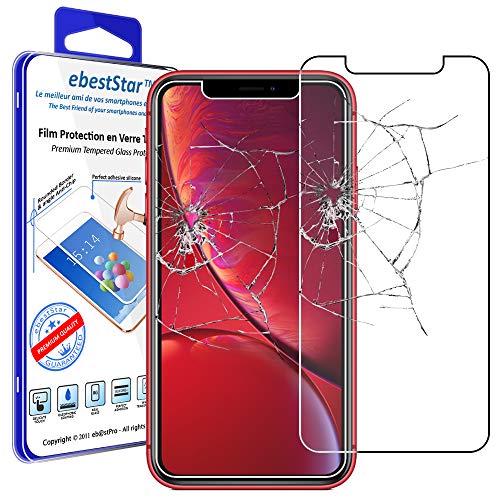 ebestStar - kompatibel mit iPhone XR Panzer Schutz Glas Schutzfolie, 9H gehärte Schutzglas, HD Displayschutz, Ultrabeständig von ebestStar