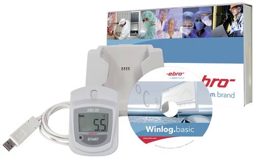 Ebro 1601-0046-Z EBI 20-T1-Set Temperatur-Datenlogger Messgröße Temperatur -30 bis 70°C Ebro 1601-0046-Z EBI 20-T1-Set Temperatur-Datenlogger Messgröße Temperatur -30 bis 70°C von ebro