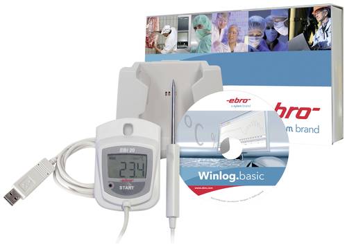 Ebro 1601-0047-Z EBI 20-TE1-Set Temperatur-Datenlogger Messgröße Temperatur -30 bis 70°C Ebro 1601-0047-Z EBI 20-TE1-Set Temperatur-Datenlogger Messgröße Temperatur -30 bis 70°C von ebro