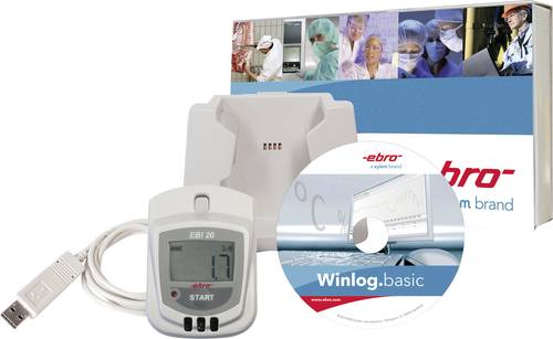 Ebro 1601-0048-Z EBI 20-TH1-Set Multi-Datenlogger Messgröße Luftfeuchtigkeit, Temperatur -30 bis + Ebro 1601-0048-Z EBI 20-TH1-Set Multi-Datenlogger Messgröße Luftfeuchtigkeit, Temperatur -30 bis + von ebro
