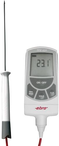 Ebro TFX 420 & TPX 400 Einstichthermometer (HACCP) Messbereich Temperatur -50 bis 400°C Fühler-Typ von ebro