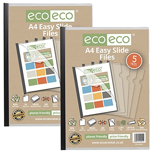 eco-eco eco051x2 Dokumentenmappen, A4, 50 % recycelt, 10 Stück von eco-eco