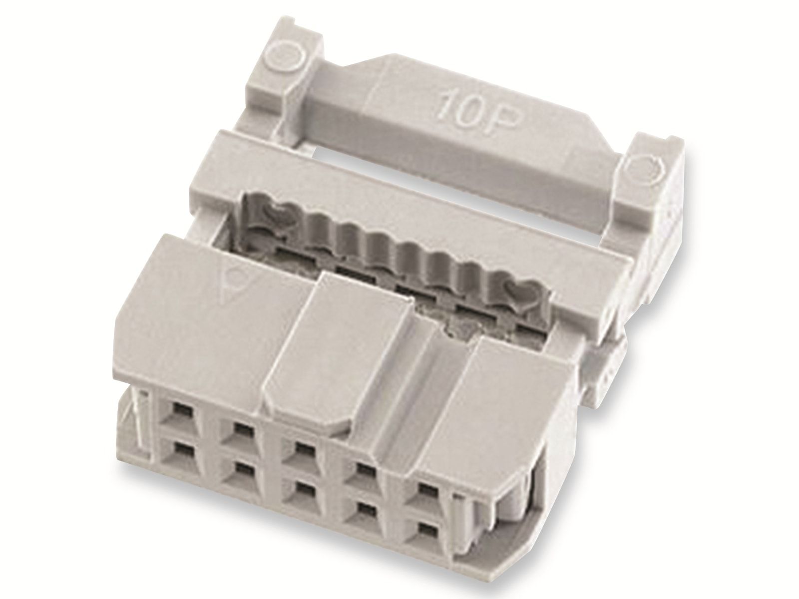 ECON CONNECT Pfostenverbinder, DIN 41651, 10-polig, grau, RM 2,54 mm von econ Connect