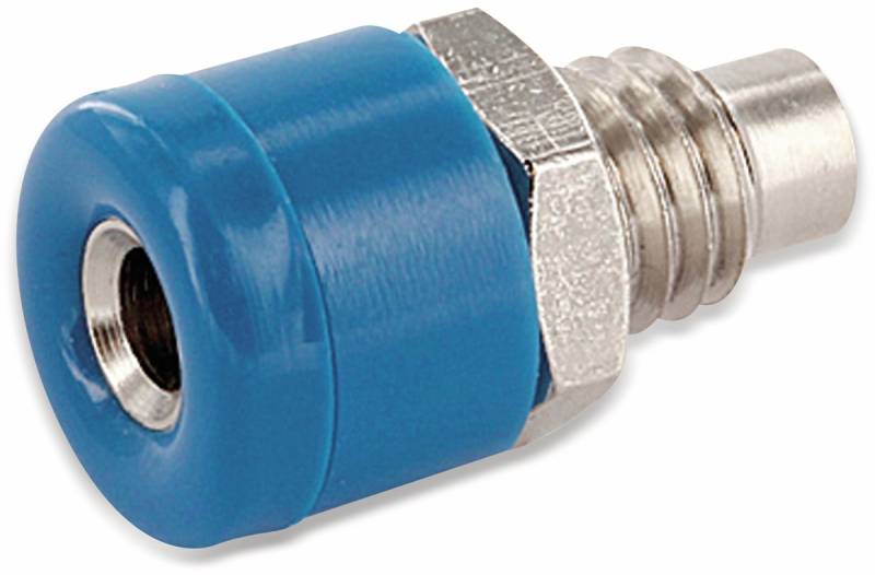 SCHNEPP Zwerg-Einbaubuchse, 2,6 mm, blau von Schnepp