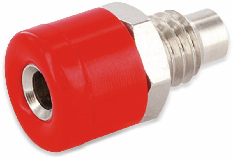 SCHNEPP Zwerg-Einbaubuchse, 2,6 mm, rot von Schnepp
