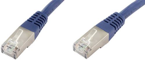 Econ connect F6TP0,25BL RJ45 Netzwerkkabel, Patchkabel CAT 6 S/FTP 0.25m Blau Paarschirm von econ Connect