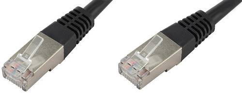 Econ connect F6TP1SW RJ45 Netzwerkkabel, Patchkabel CAT 6 S/FTP 1.00m Schwarz Paarschirm von econ Connect