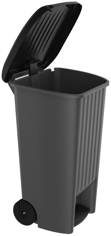 EDA Abfalltonne, 100 Liter, Kunststoff, anthrazit EDA Abfalltonne, 100 Liter, Kunststoff, anthrazit von eda