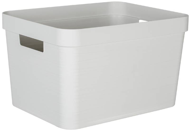 EDA Aufbewahrungsbox STONE, 30 Liter, PP, schwarz von eda